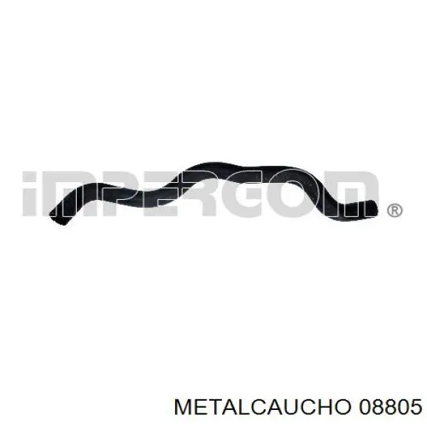 8805 Metalcaucho шланг/патрубок радіатора охолодження, нижній