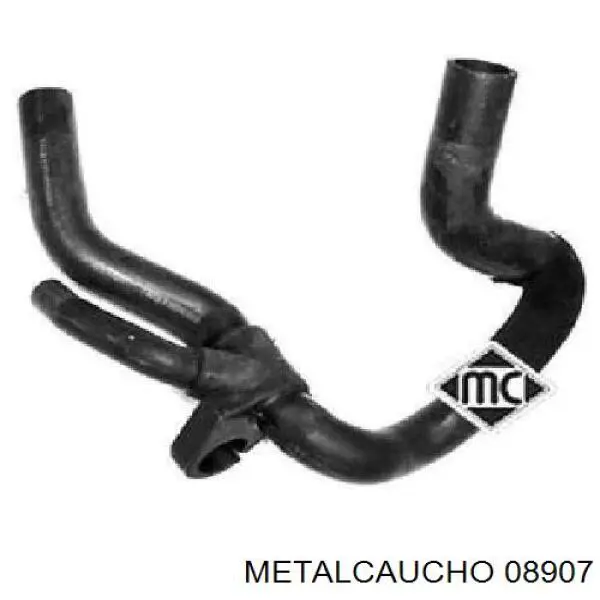 08907 Metalcaucho шланг/патрубок радіатора охолодження, верхній