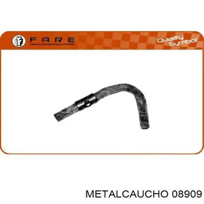 Купити 08909 Metalcaucho Шланг/патрубок радіатора охолодження, верхній