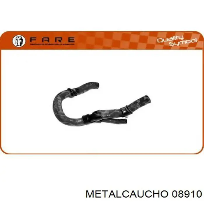 Купити 08910 Metalcaucho Шланг/патрубок радіатора охолодження, нижній