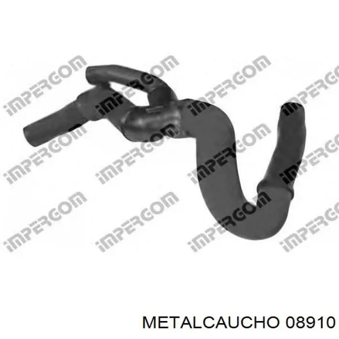 08910 Metalcaucho шланг/патрубок радіатора охолодження, нижній