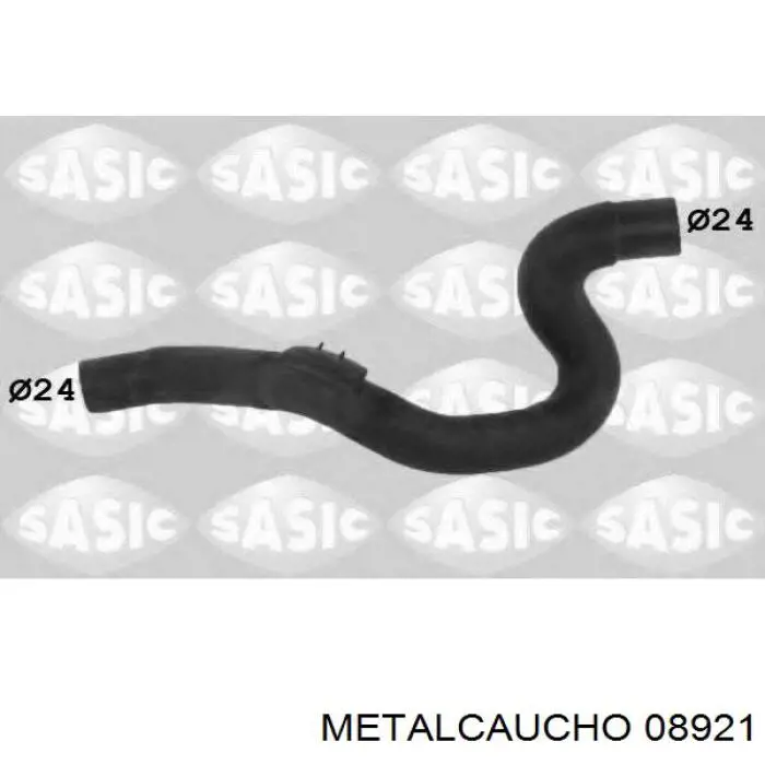 08921 Metalcaucho шланг радіатора опалювача/пічки, обратка