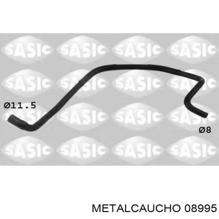 08995 Metalcaucho шланг розширювального бачка, верхній