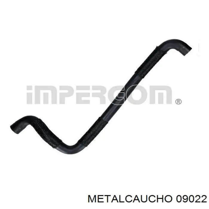 09022 Metalcaucho шланг/патрубок радіатора охолодження, нижній