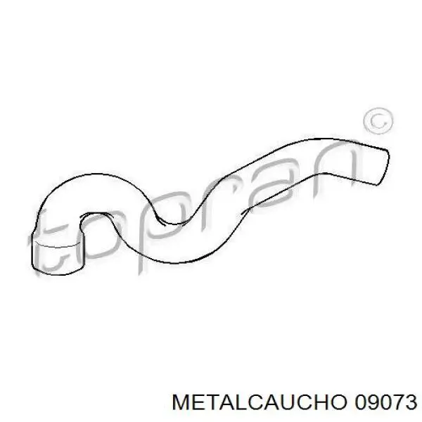 09073 Metalcaucho патрубок повітряний, дросельної заслінки