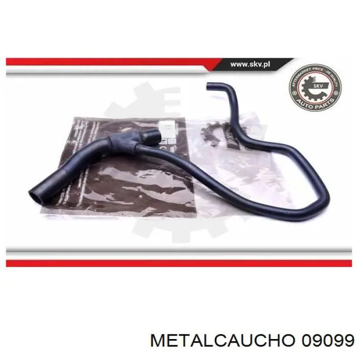 09099 Metalcaucho шланг/патрубок радіатора охолодження, нижній