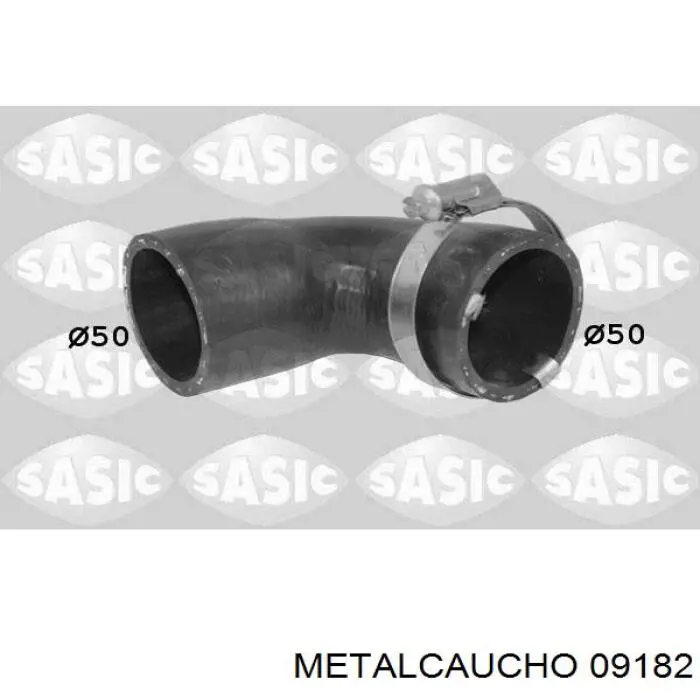 09182 Metalcaucho шланг/патрубок интеркуллера, верхній правий