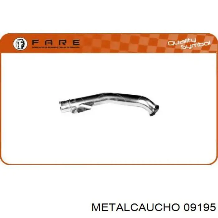 09195 Metalcaucho шланг/патрубок радіатора охолодження, нижній