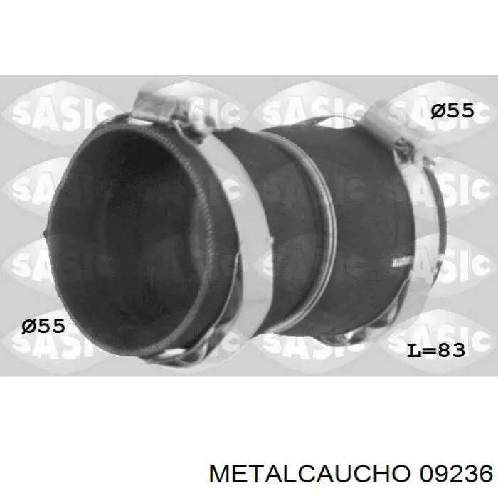 09236 Metalcaucho патрубок повітряний, підведення теплого повітря до регулятора