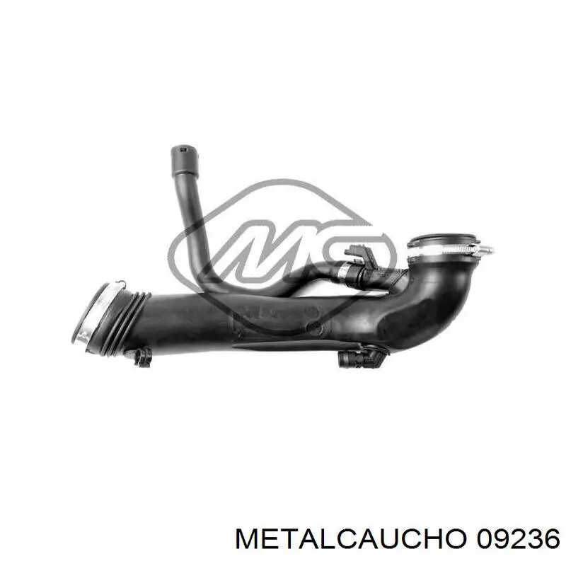 Купити 09236 Metalcaucho Шланг/патрубок интеркуллера