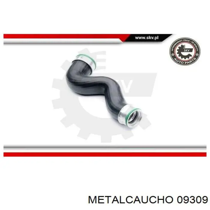 Купити 09309 Metalcaucho Шланг/патрубок интеркуллера