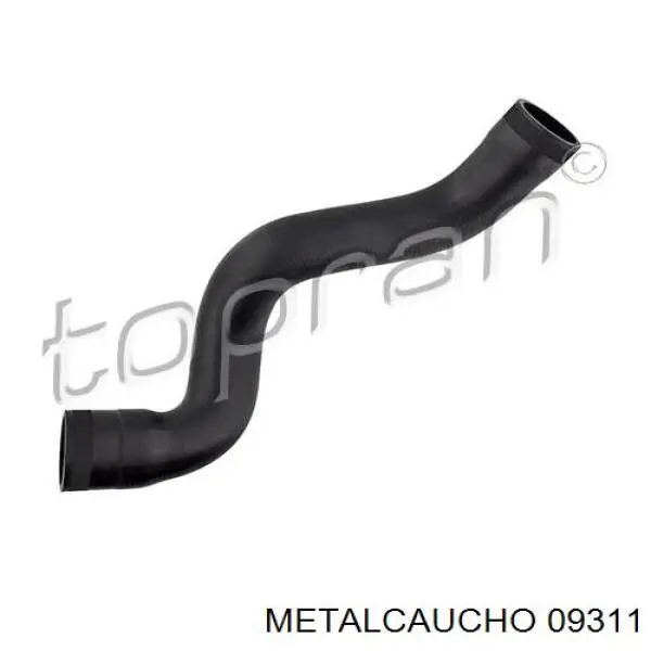 09311 Metalcaucho шланг/патрубок інтеркулера, верхній