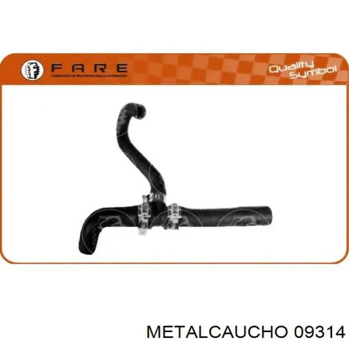 09314 Metalcaucho шланг/патрубок системи охолодження