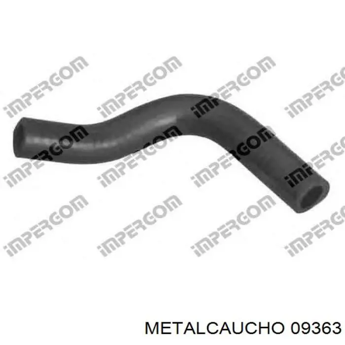 09363 Metalcaucho шланг/патрубок радіатора охолодження, верхній