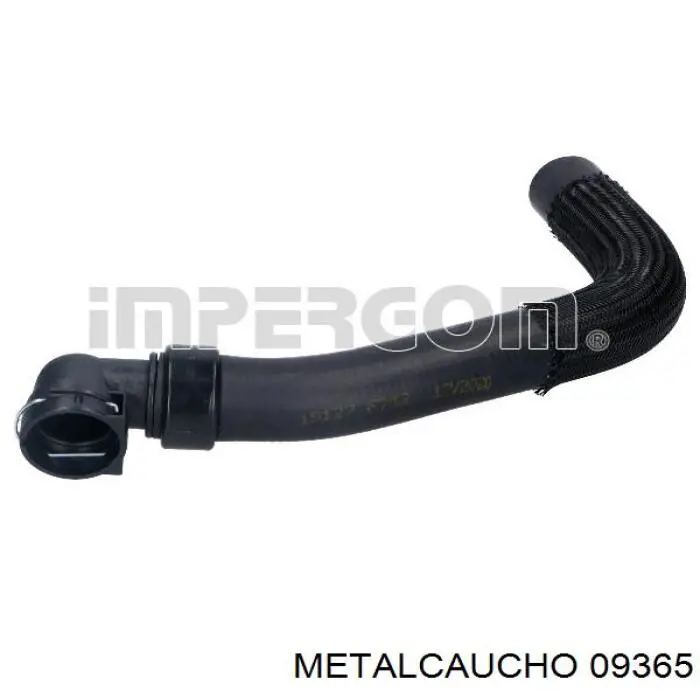 09365 Metalcaucho шланг/патрубок радіатора охолодження, верхній