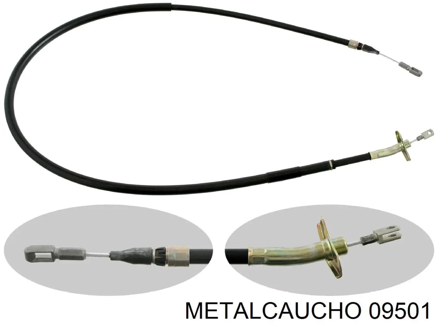 09501 Metalcaucho шланг/патрубок інтеркулера, верхній
