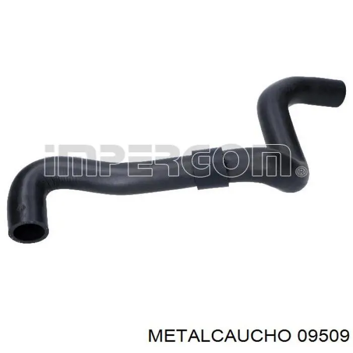 09509 Metalcaucho шланг/патрубок радіатора охолодження, верхній
