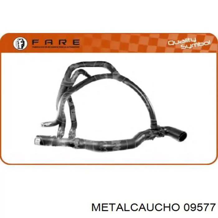 Шланг/патрубок радіатора охолодження, нижній Metalcaucho 9577 ціна, від 59.70 USD
