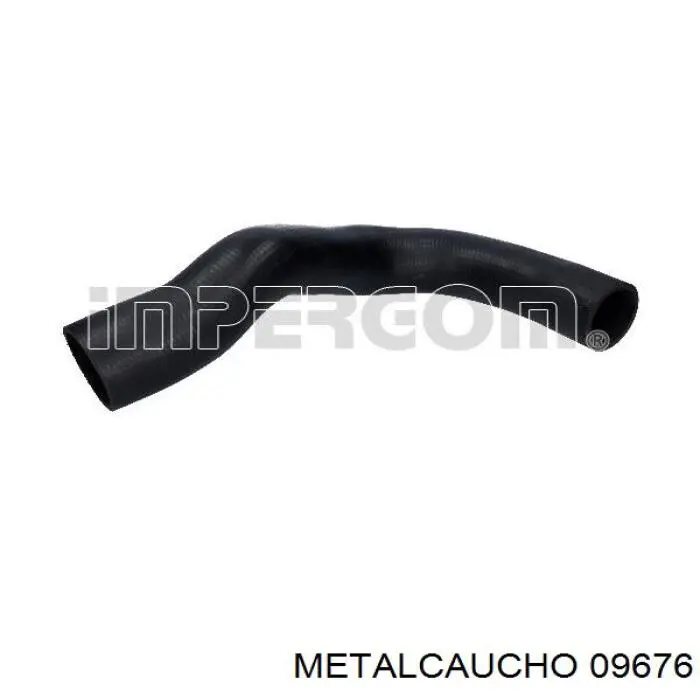 09676 Metalcaucho шланг/патрубок интеркуллера, нижній правий
