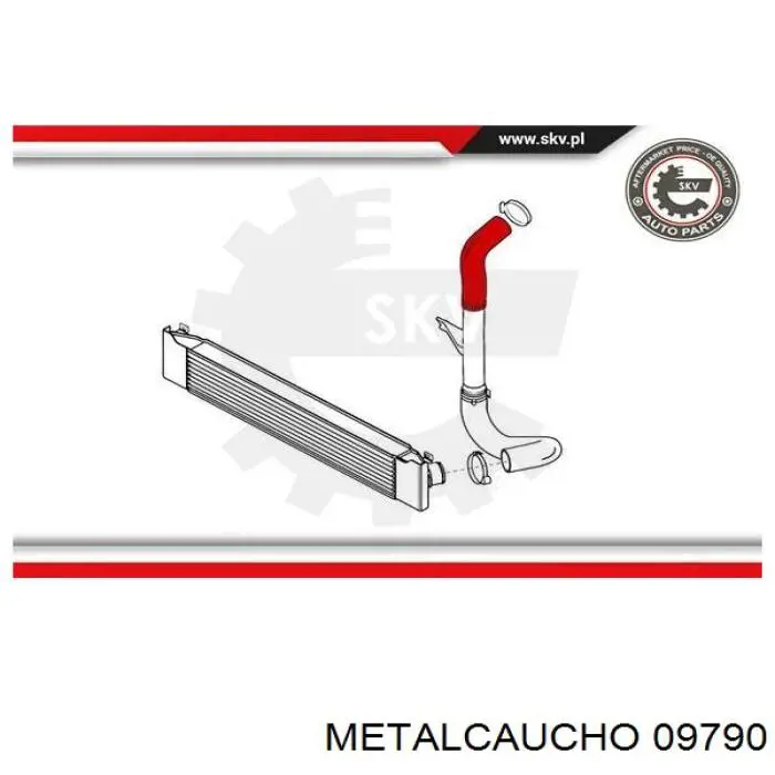 Шланг/патрубок интеркуллера, верхній лівий Fiat Ducato (250) (Фіат Дукато)