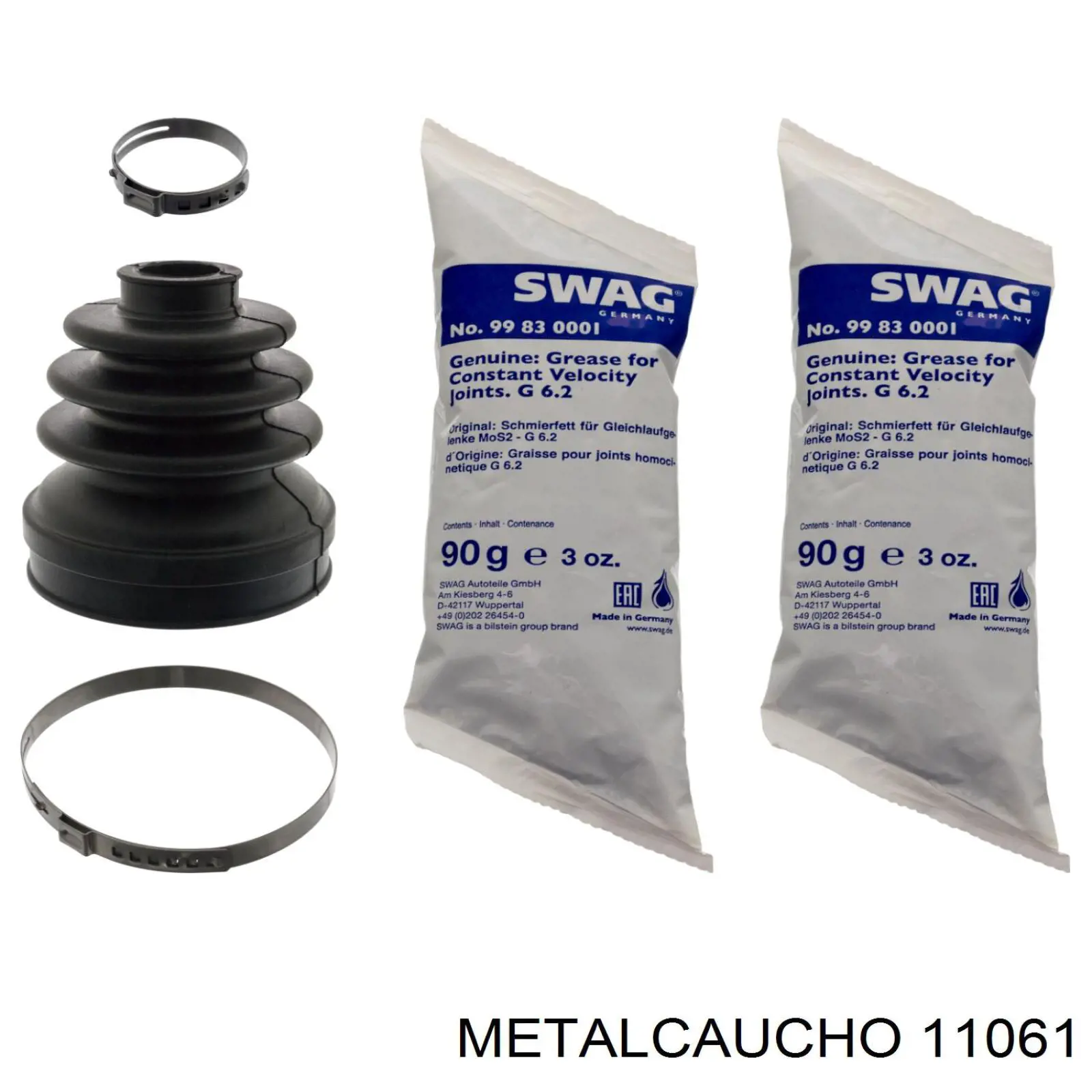 11061 Metalcaucho пильник шруса внутрішній, передній піввісі