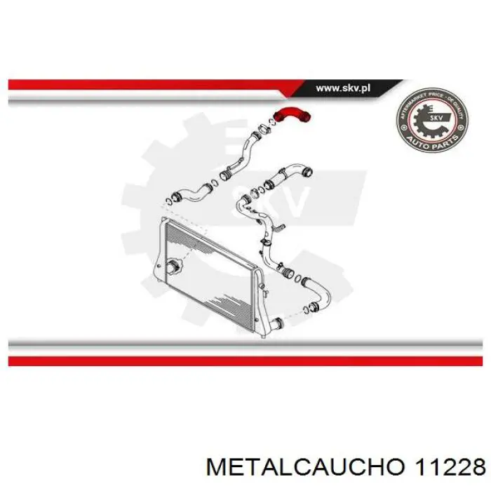 Купити 11228 Metalcaucho Пильник шарніра кутових швидкостей внутрішній передній