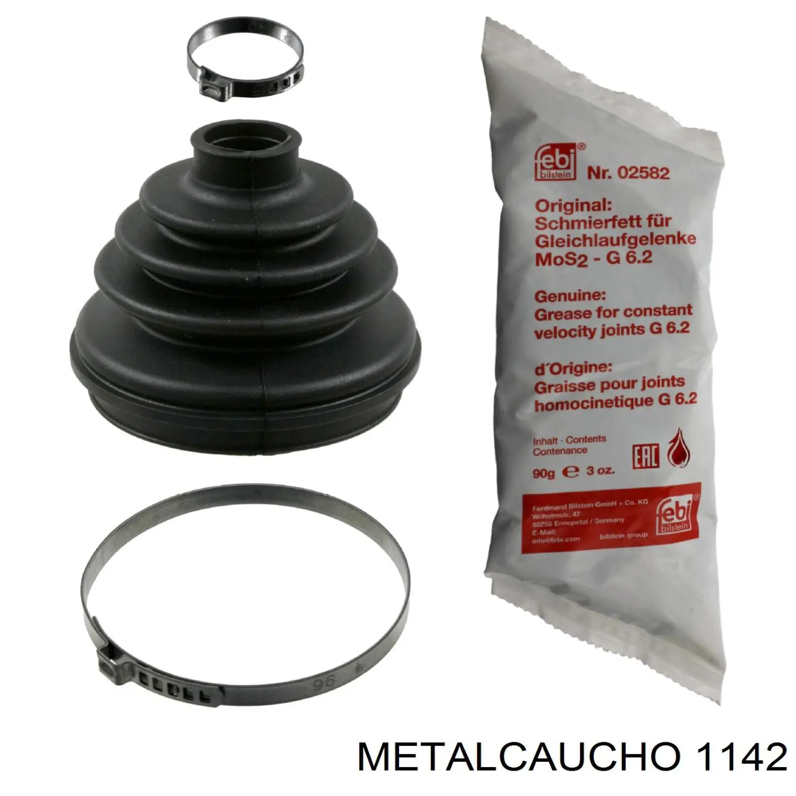 1142 Metalcaucho Пильник ШРКШ внутрішній, передній півосі