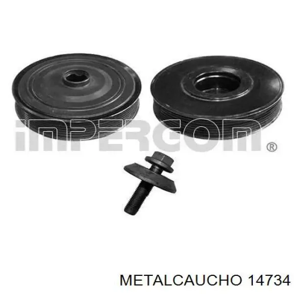 Купити 14734 Metalcaucho Шків колінчастого вала