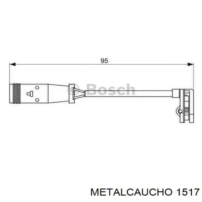 1517 Metalcaucho пильник шруса зовнішній, передній піввісі
