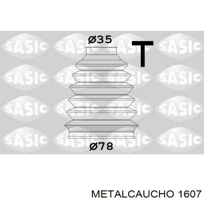 1607 Metalcaucho пильник шруса зовнішній, передній піввісі