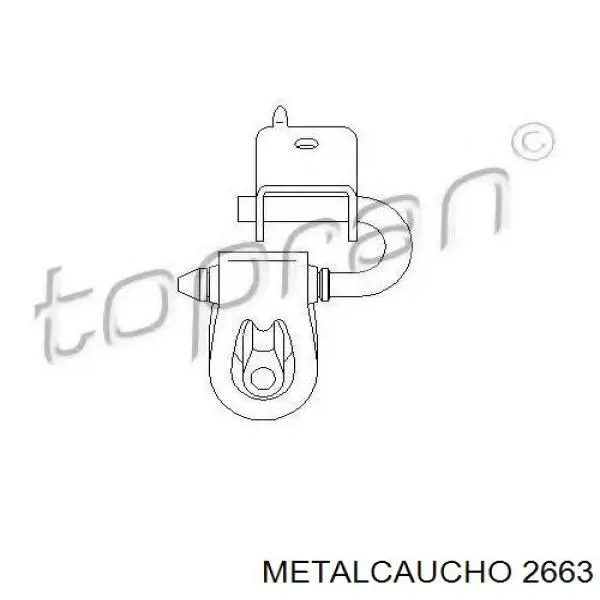Сайлентблок нижнього важеля передньої підвіски Metalcaucho 2663 ціна, від 8.74 USD