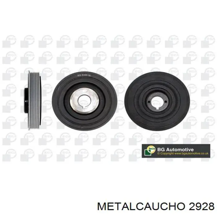 Купити 2928 Metalcaucho Шків колінчастого вала
