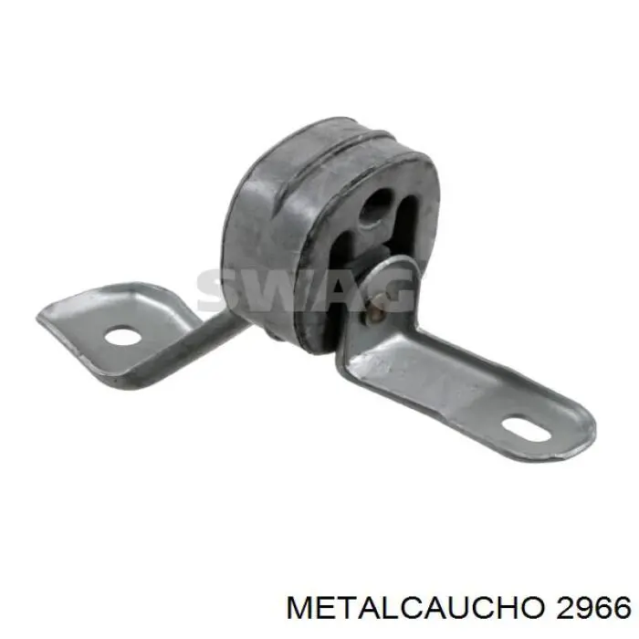 2966 Metalcaucho подушка (опора двигуна, задня (сайлентблок))