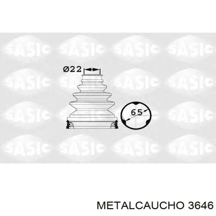 3646 Metalcaucho Корпус термостата в зборі