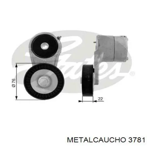 3781 Metalcaucho Розширювальний бачок охолодження