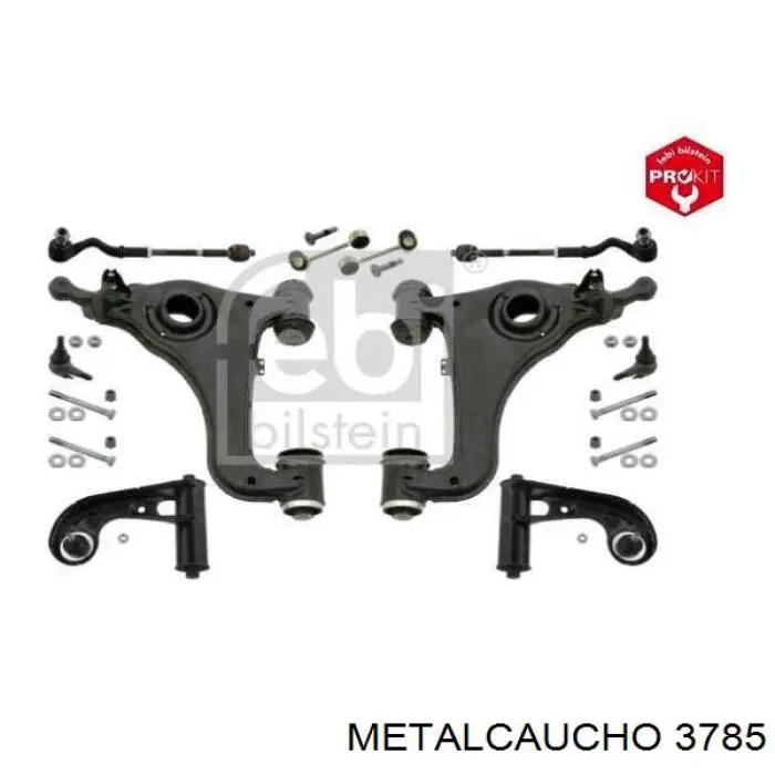 Шланг/патрубок водяного насосу, приймальний 3785 Metalcaucho