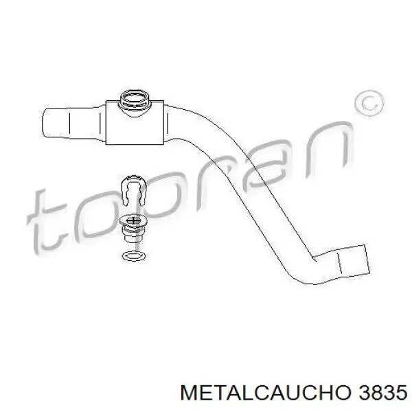 3835 Metalcaucho корпус паливного фільтра