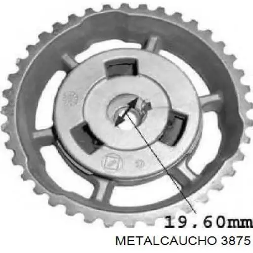 Купити 3875 Metalcaucho Патрубок повітряний, вхід в турбіну (наддув)