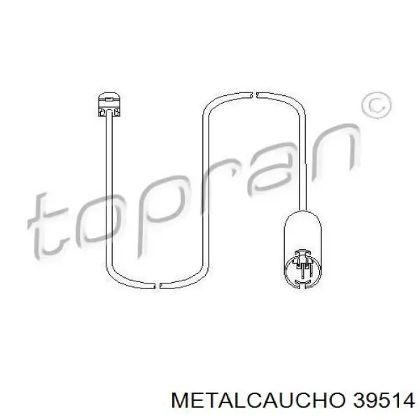 Піддон масляний картера двигуна 39514 Metalcaucho