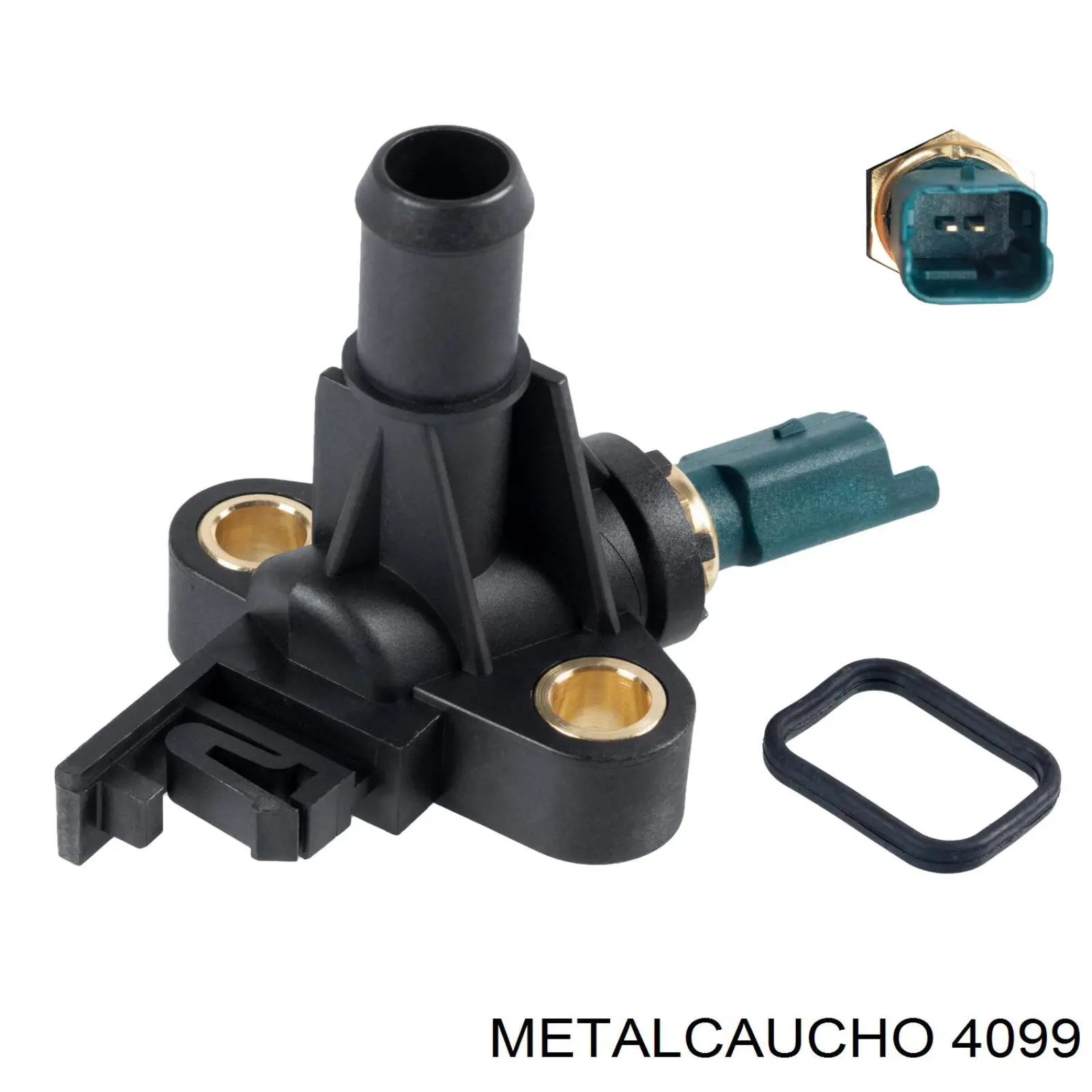4099 Metalcaucho подушка (опора двигуна, задня)