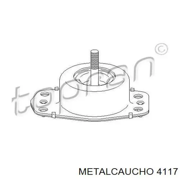 4117 Metalcaucho подушка (опора двигуна, права)