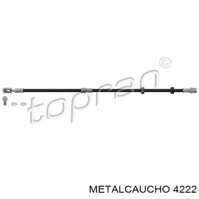 4222 Metalcaucho подушка (опора двигуна, задня)