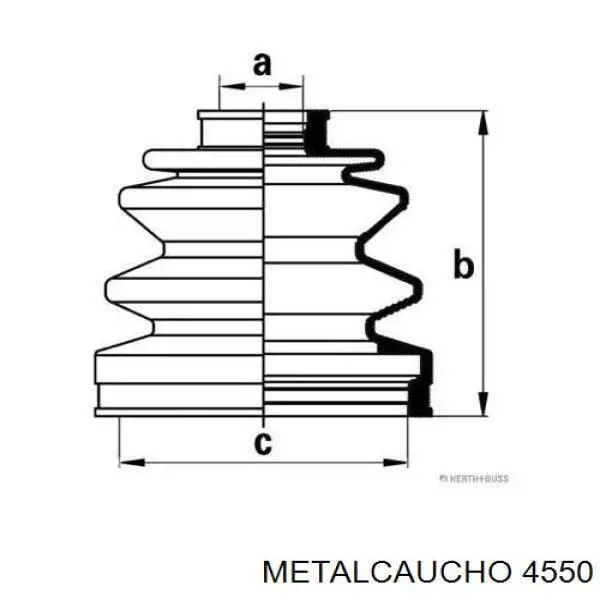 Опора кріплення торсіонів задніх 4550 Metalcaucho