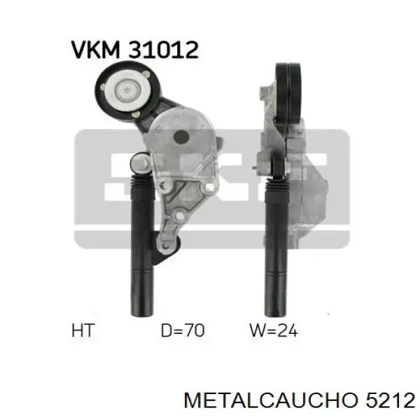 5212 Metalcaucho щуп-індикатор рівня масла в двигуні