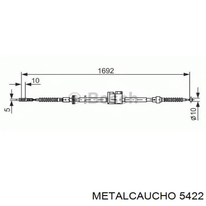 Купити 5422 Metalcaucho Натягувач приводного ременя