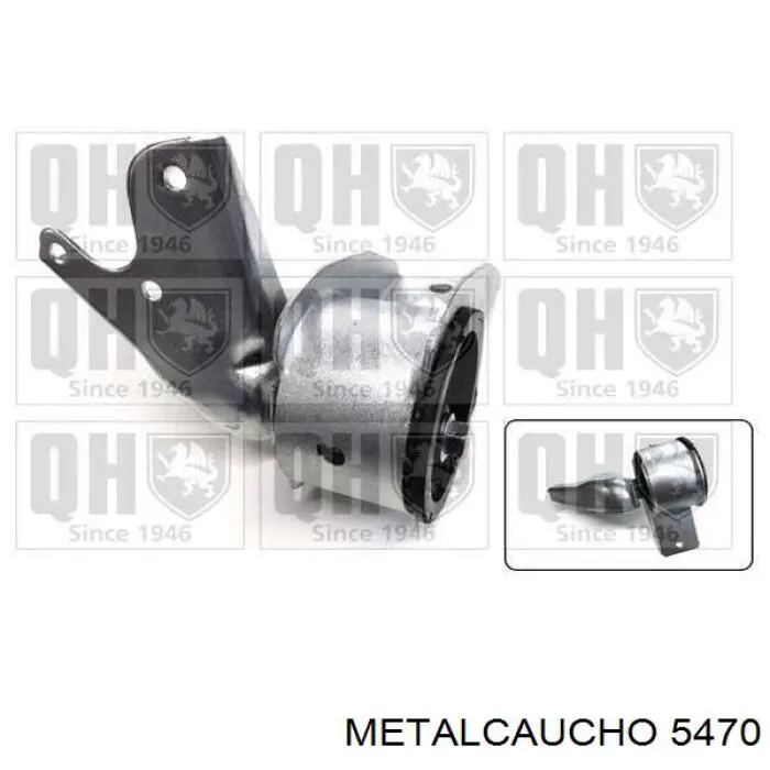 5470 Metalcaucho Подушка (опора) двигуна, задня права