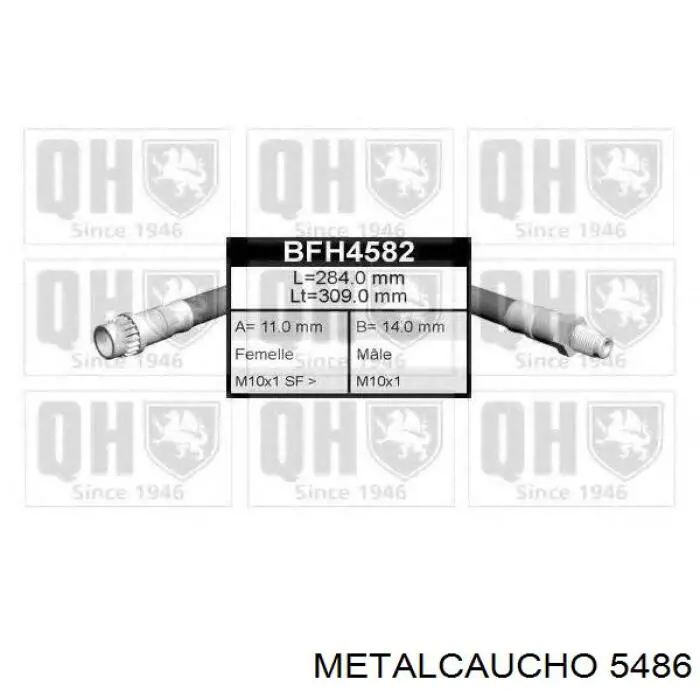 Ролик приводного ременя, паразитний 5486 Metalcaucho