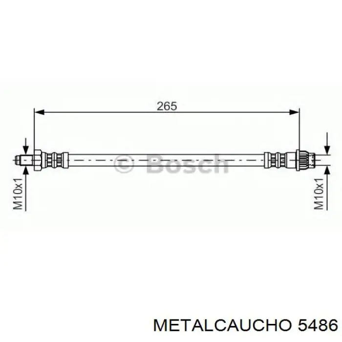 Купити 5486 Metalcaucho Ролик приводного ременя, паразитний