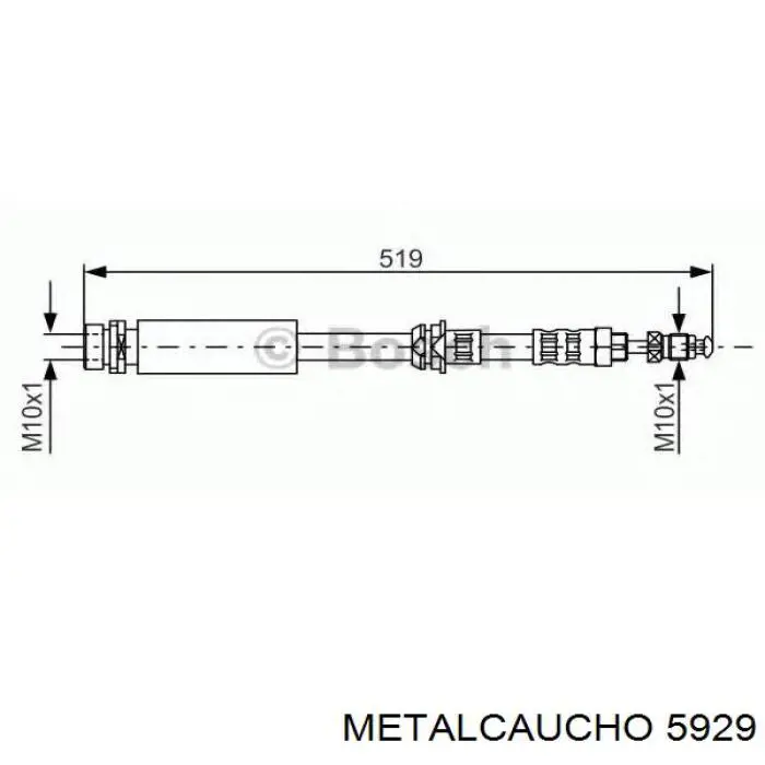 Купити 5929 Metalcaucho Головний циліндр зчеплення