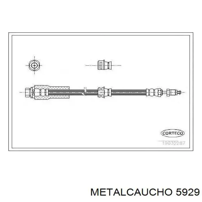 5929 Metalcaucho циліндр зчеплення, головний